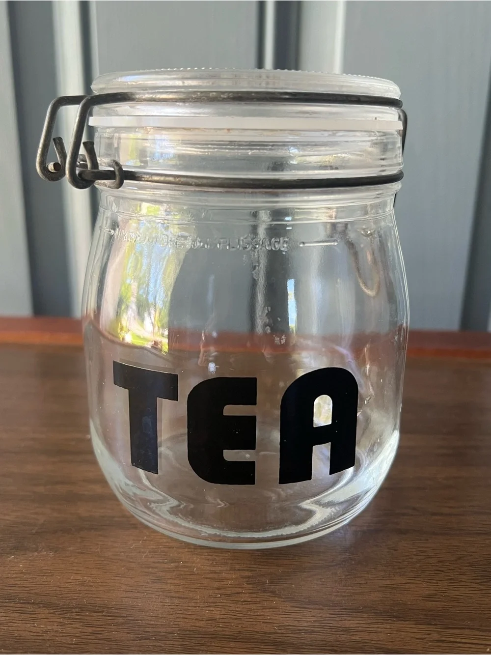 Vintage (Carlton) Glass Storage Jars -  Coffee 1L, Sugar 1.5L, Tea 3/4L